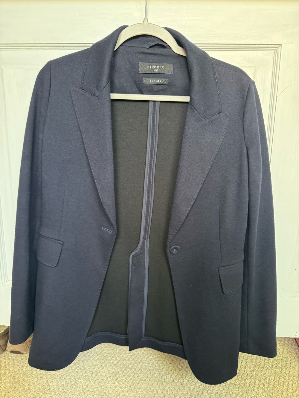 Circolo 1901 Women's Navy Single-Button Blazer